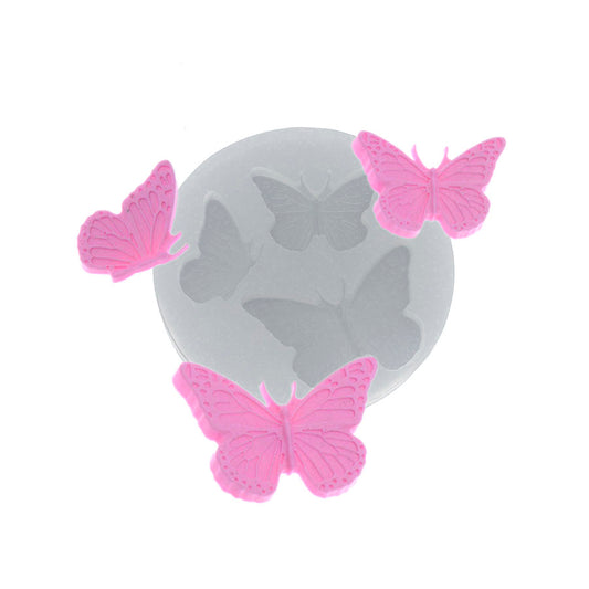 Molde de  Silicone 402 - Trio de Borboletas