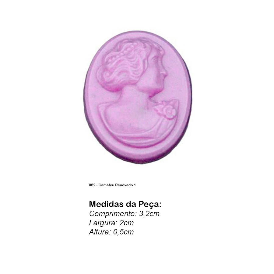 Molde de  Silicone 062 - Camafeu Renovado 1
