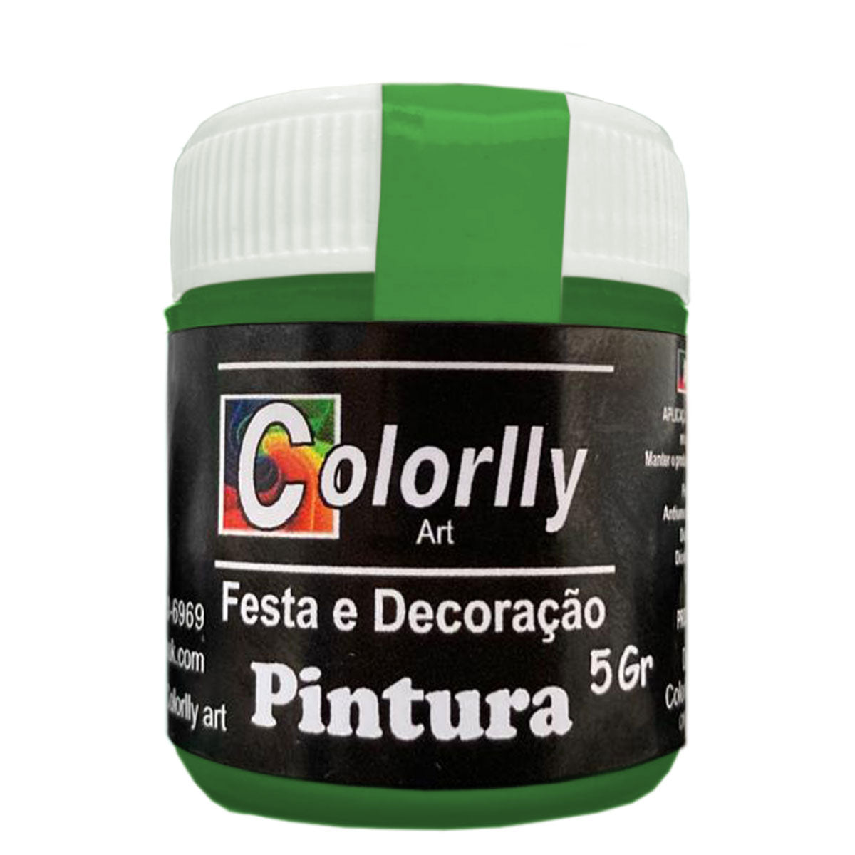 Pó para decoração - Pintura Verde 5g - Colorlly