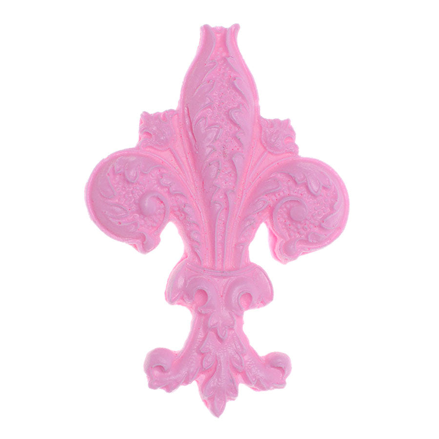 Molde de  Silicone 090 - Flor de Lis Ornamental Média