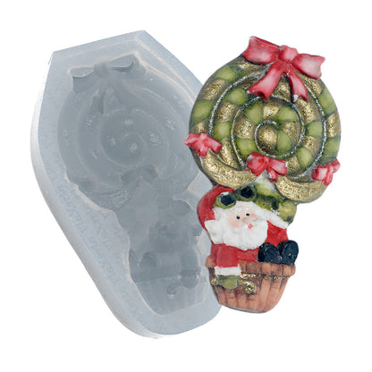 Molde de  Silicone 167 - Papai Noel de Balão
