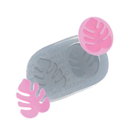 Molde de  Silicone 074 - Dupla de Folhas