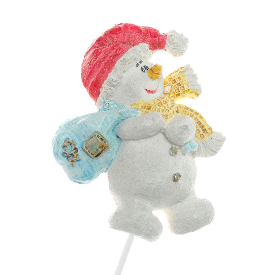 Molde de  Silicone 639 - Pirulito Boneco de Neve Médio