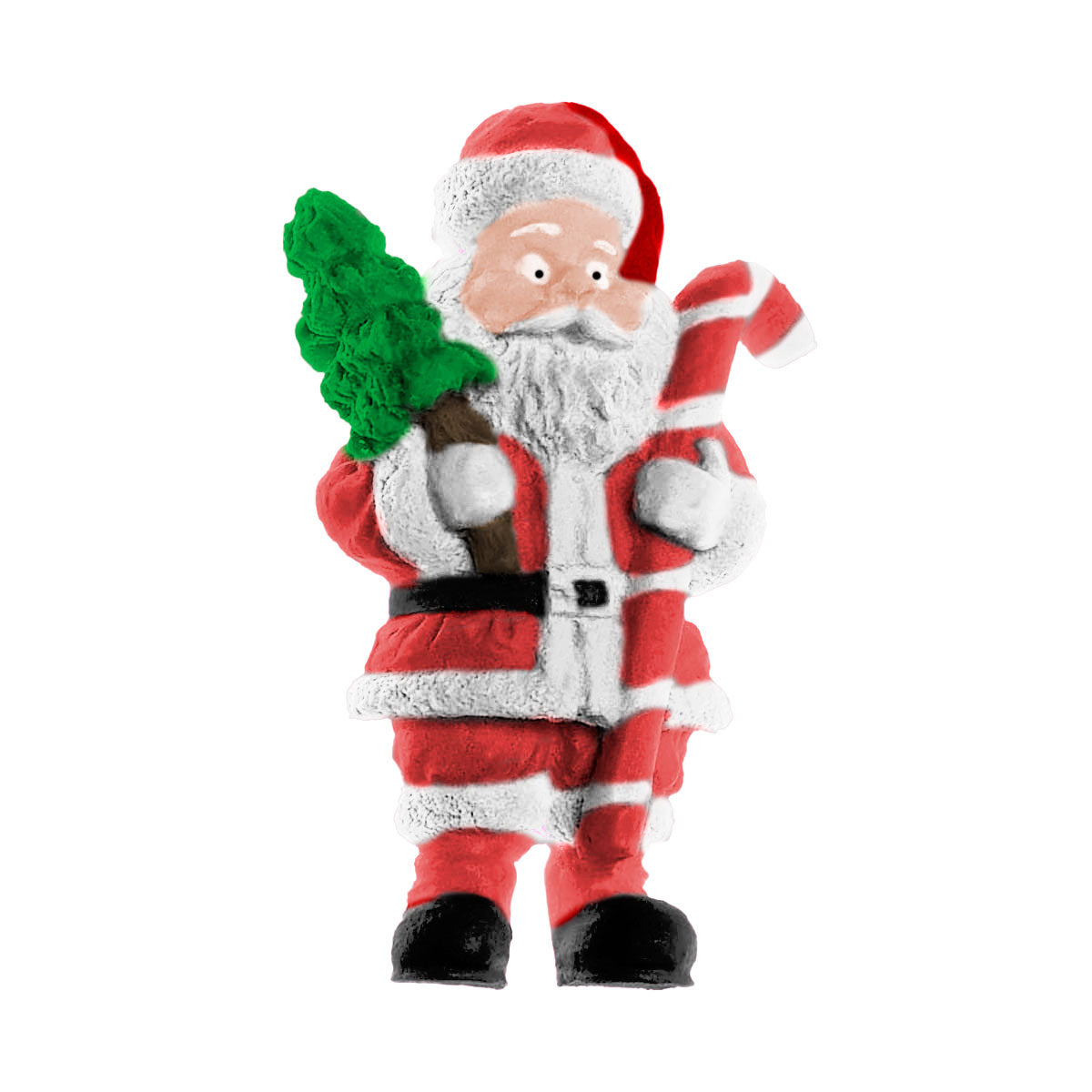 Molde de  Silicone 189 - Papai Noel c/ Cajado