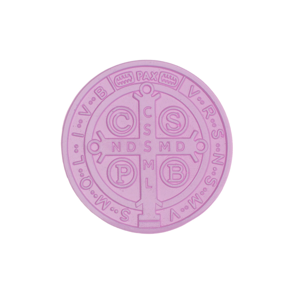 Molde de  Silicone 827 - Medalha de São Bento Média 4,5 Cm