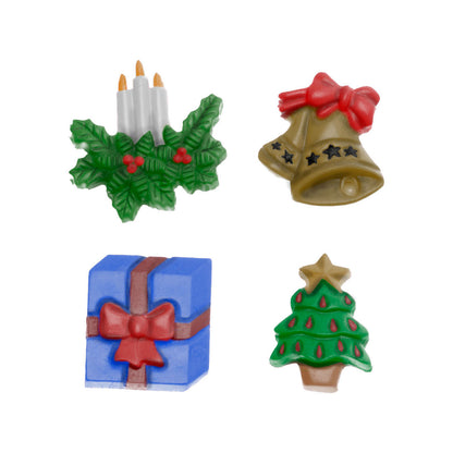 Molde de  Silicone 136 - Quarteto de Natal 1