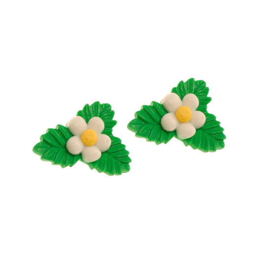 Molde de Silicone 1027 - Par de Flores Lillie 2,8cm Flexarte