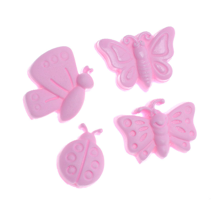 Molde de  Silicone 140 - Borboletas + Joaninha