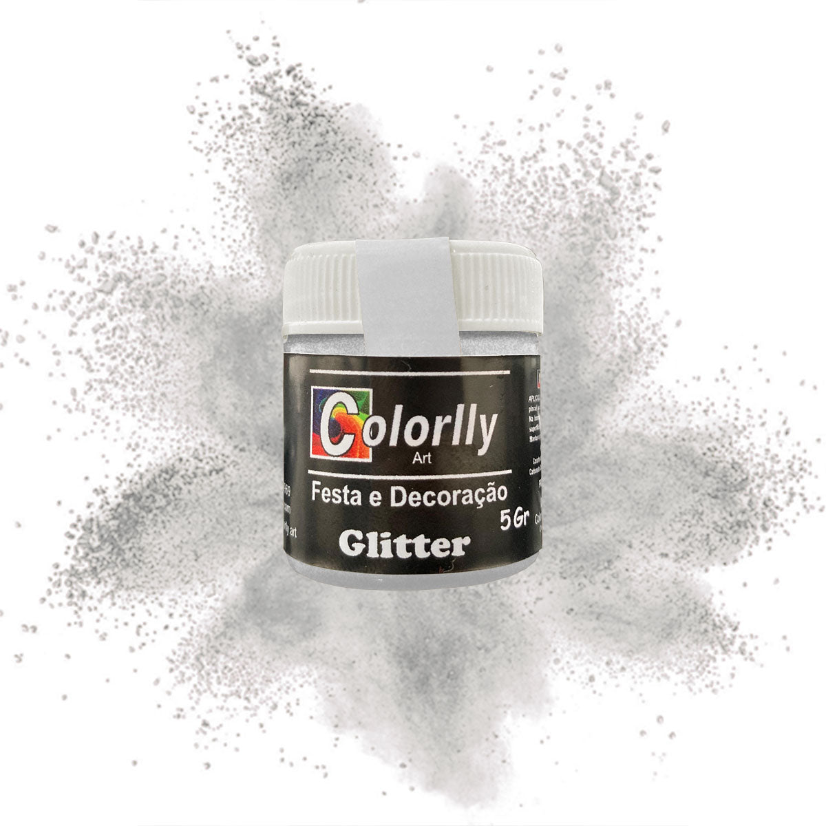 Pó para decoração - Glitter Nacarado 5g - Colorlly