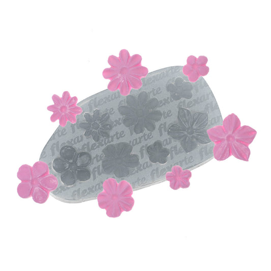 Molde de  Silicone 656 - Florzinhas Eva