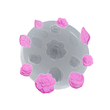 Molde de  Silicone 115 - Buquet de Rosinhas