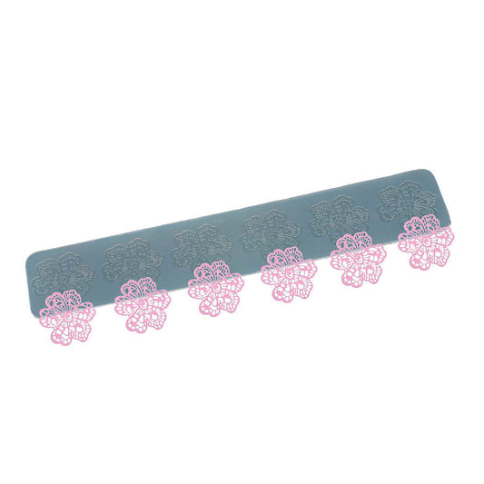 Molde de  Silicone 319 - Renda Hibiscos