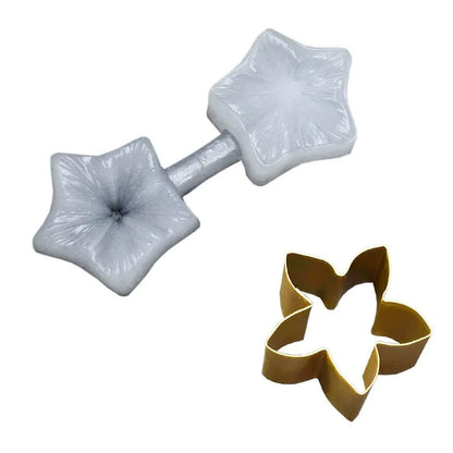 Moldes de Silicone - Kit Molde de Silicone 737 com cortador Flor do Campo