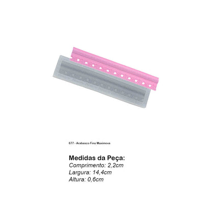 Molde de  Silicone 677 - Arabesco Fino Maximova