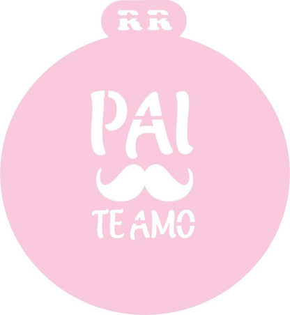 Stencil Pai 2 ( Pai te Amo Bigode )