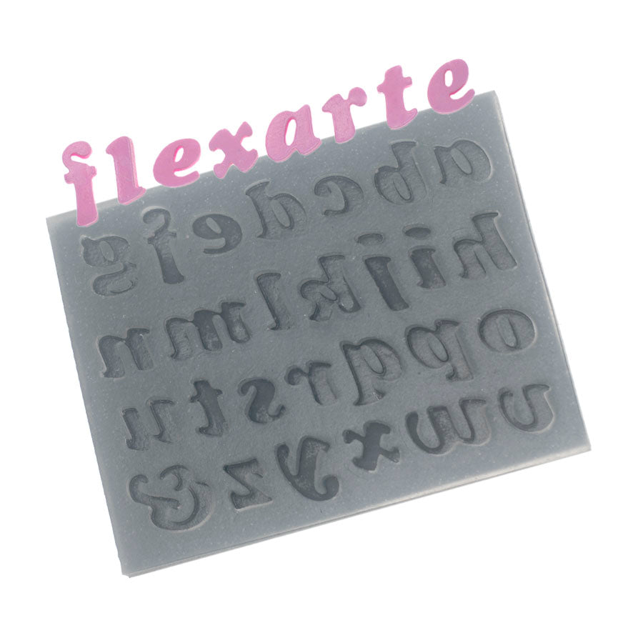 Molde de  Silicone 611 - Alfabeto Cooper Pequeno Minúsculo