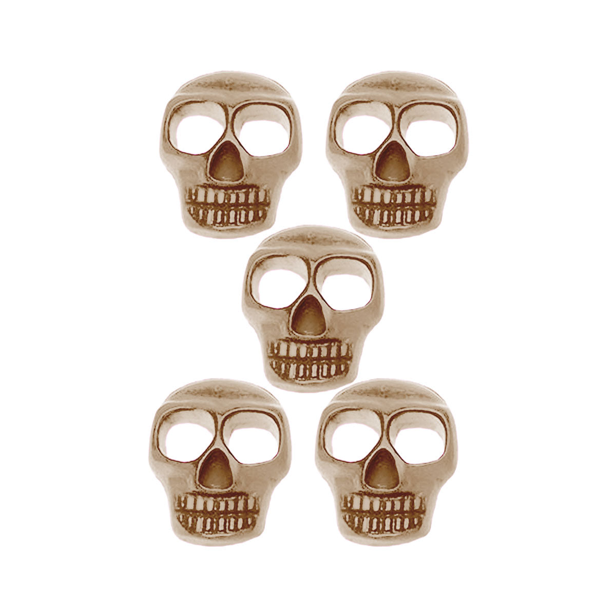 Molde de  Silicone 186 - Quinteto de Mini Caveiras