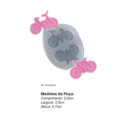 Molde de  Silicone 045 - Bicicletinhas