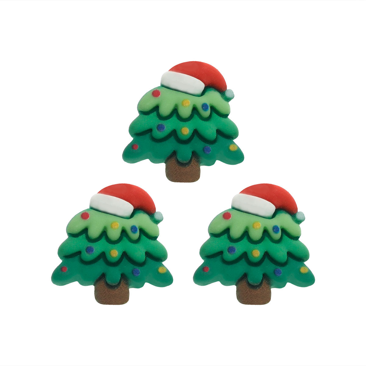 Molde de  Silicone 989 - Natal 4 - Trio de Árvores de Natal Peq -
