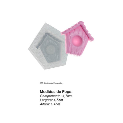 Molde de  Silicone 177 - Casinha de Passarinho