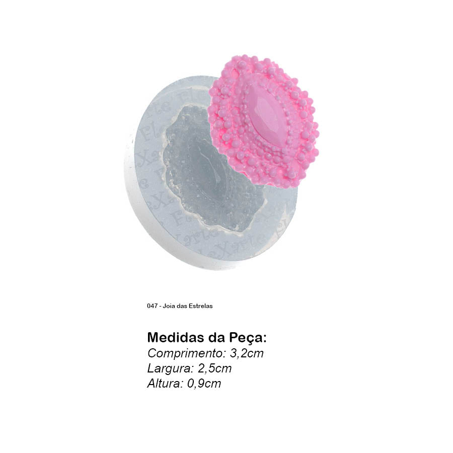 Molde de  Silicone 047 - Joia das Estrelas