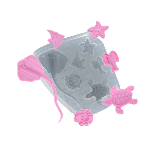 Molde de  Silicone 526 - Fundo do Mar Lagosta