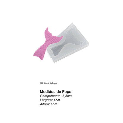 Molde de  Silicone 463 - Cauda de Sereia