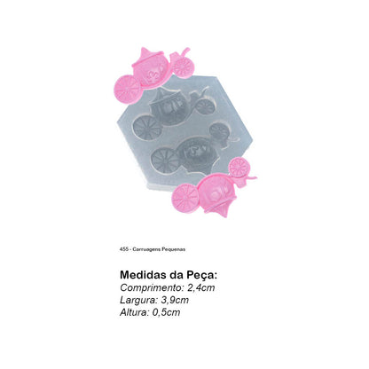 Molde de  Silicone 455 - Carruagens Pequenas