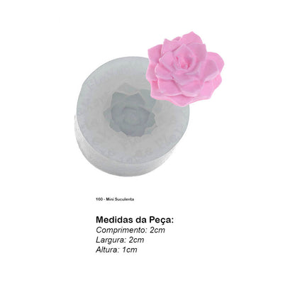 Molde de  Silicone 160 - Mini Suculenta