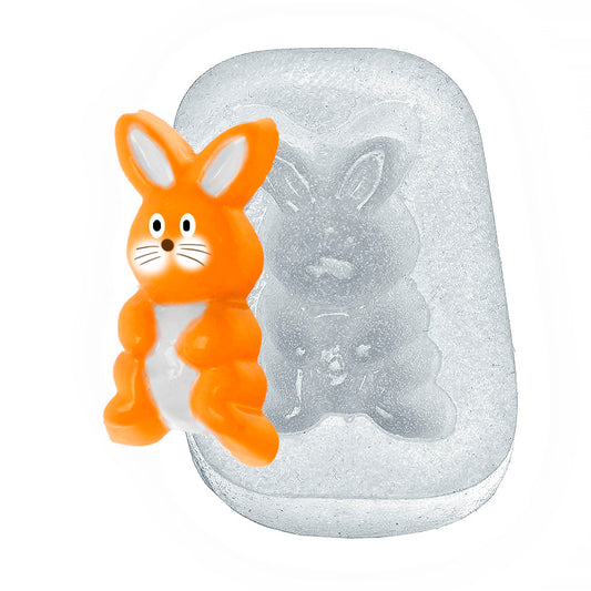 Molde de  Silicone 005 - Coelhinho Agachado
