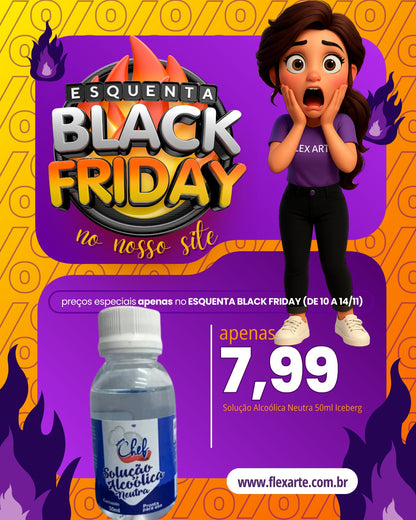 Solução Alcoólica - 50ml Iceberg - FLEXARTE - BLACK FRIDAY