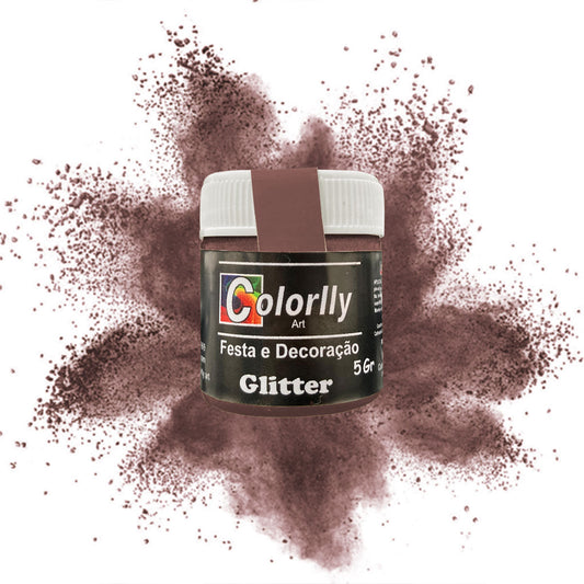 Pó Decoração Doces - Gliter Cobre 5G - Colorlly