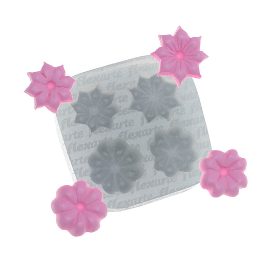 Molde de  Silicone 658 - Florzinhas Alettas