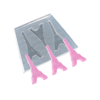 Molde de  Silicone 499 - Trio de Torres Paris Pequenas