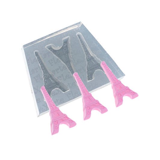 Molde de  Silicone 499 - Trio de Torres Paris Pequenas