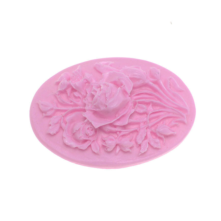 Molde de  Silicone 298 - Camafeu de Rosas