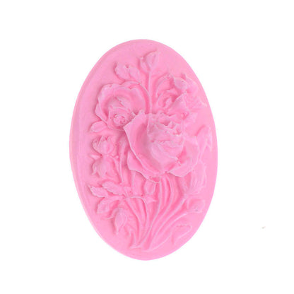 Molde de  Silicone 298 - Camafeu de Rosas