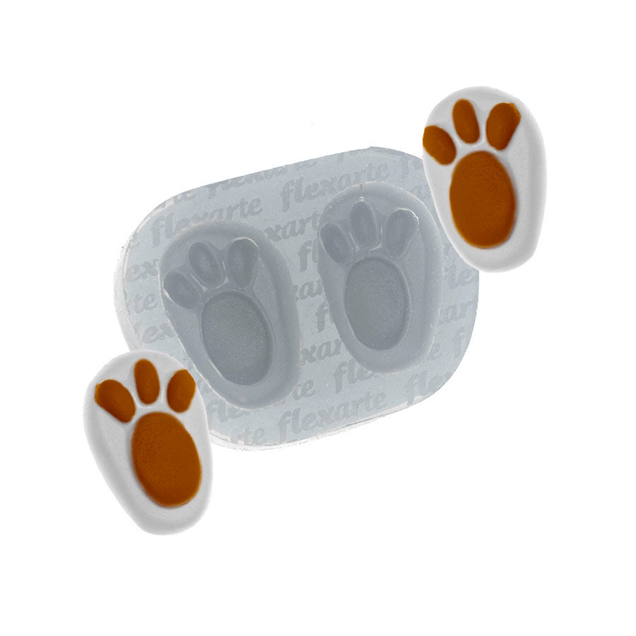 Molde de  Silicone 445 - Patinhas de Coelho