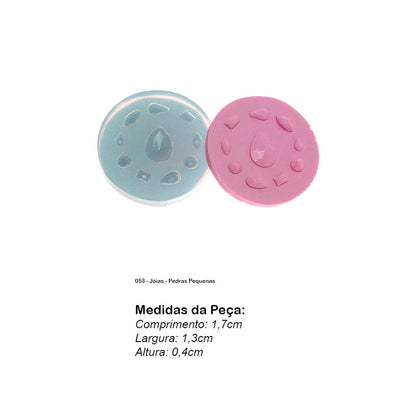Molde de  Silicone 053 - Jóias - Pedras Pequenas