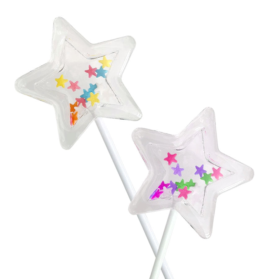 Molde de  Silicone 504 - Pirulito Estrela Chocalho 6 Cm