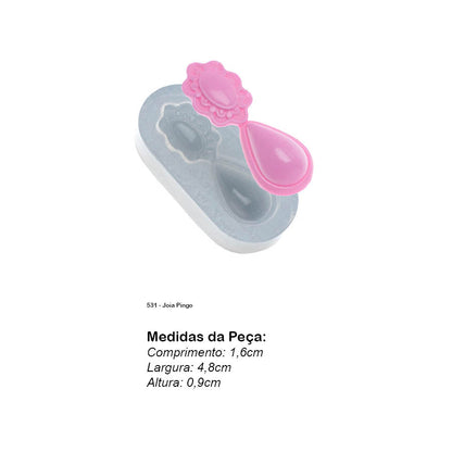 Molde de  Silicone 531 - Joia Pingo