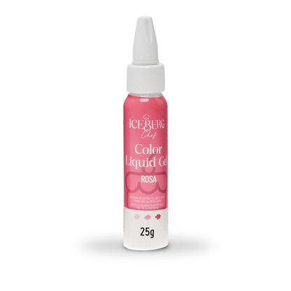 Corante Rosa Liquid Gel 25g Iceberg Chef Original