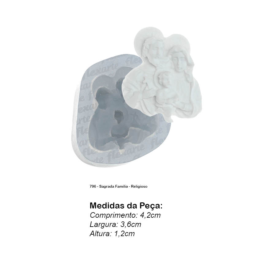 Molde de  Silicone 796 - Sagrada Família - Religioso