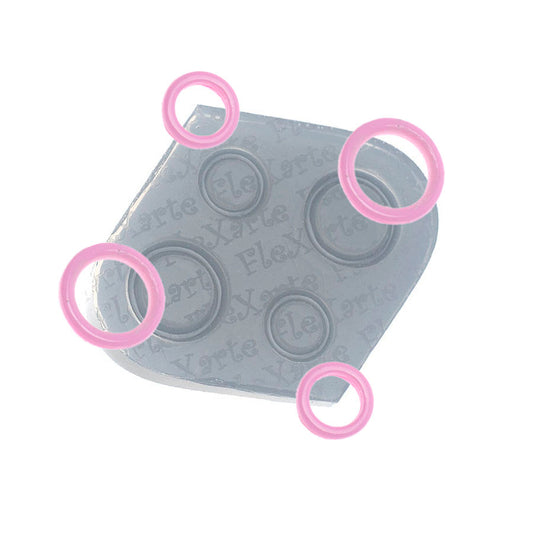 Molde de  Silicone 042 - Mini Alianças