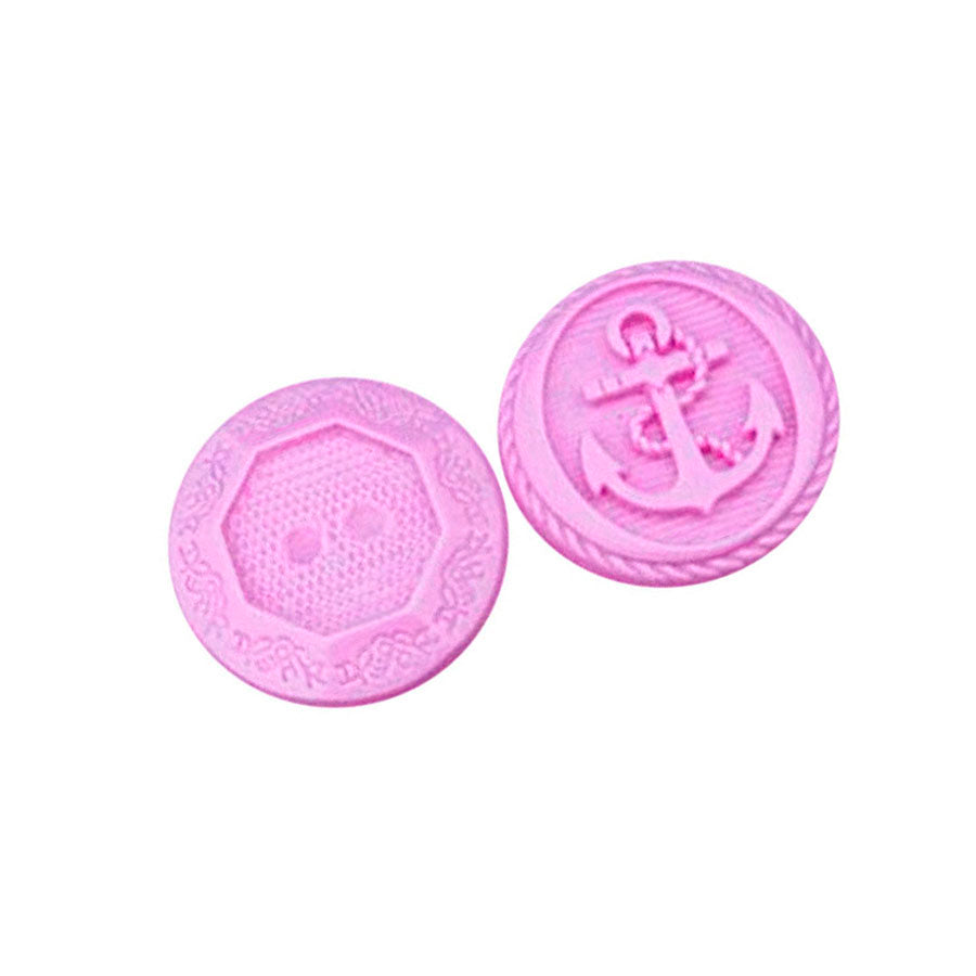 Molde de  Silicone 039 - Botão Duplo Âncora