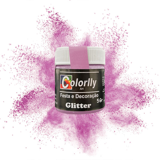 Pó para decoração - Glitter Rosinha 5g - Colorlly