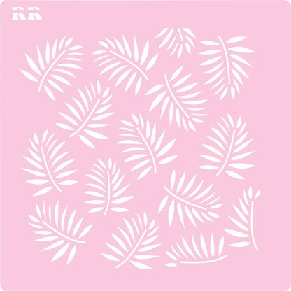 Stencil Biscoito Folhas 1