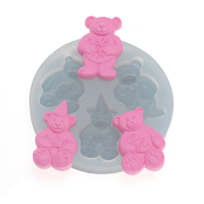 Molde de  Silicone 293 - Trio de Ursos