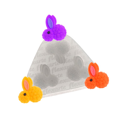 Molde de Silicone 1033 - Coelhos de Páscoa Lottie - 2,2cm