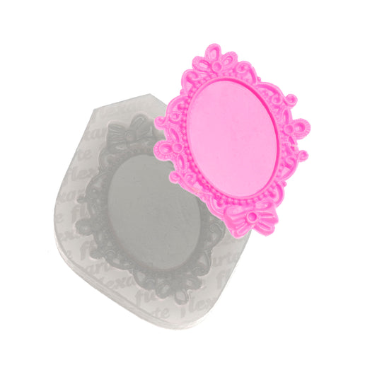 Molde de Silicone 1021 - Moldura K. Imperial 5,5cm Flexarte